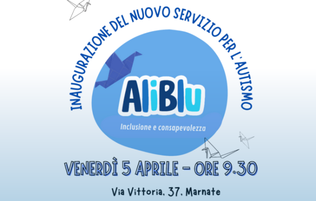 Invito all'inaugurazione di AliBlu - servizio per l'autismo