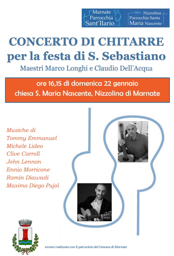 Concerto di chitarre per la festa di S. Sebastiano